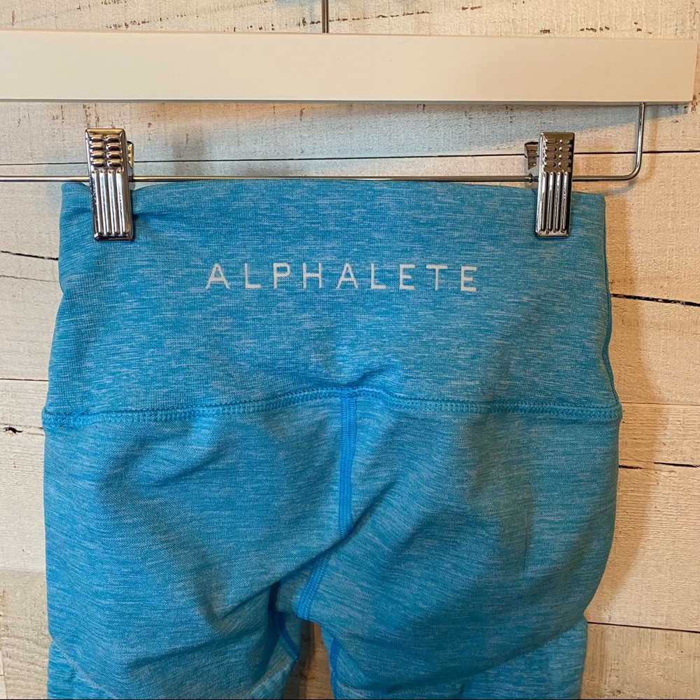 Alphalete Revival Leggings Teal Blue Small - Picture 7 of 13